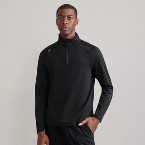 Rhone Rise 1/4 Zip Black Pullover Size Medium